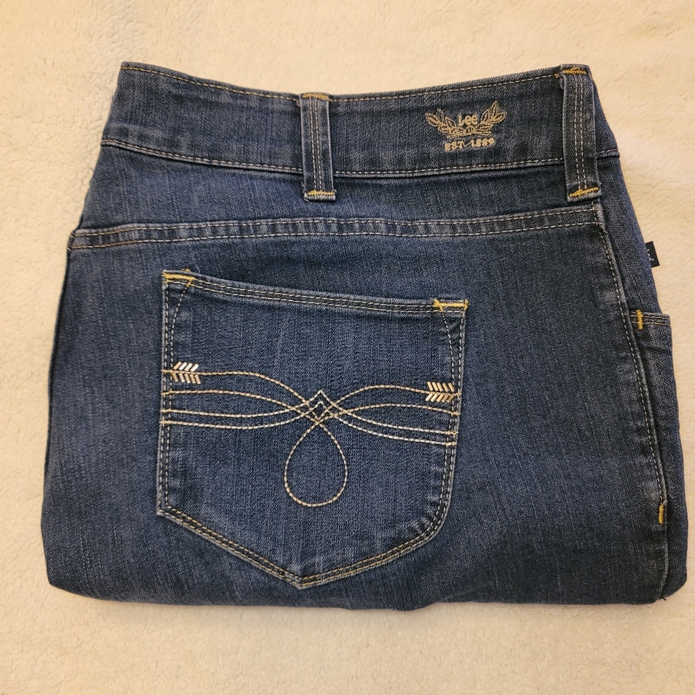 Women's LEE PERFECT FIT Just Below the Waist Jeans Size 22W Medium